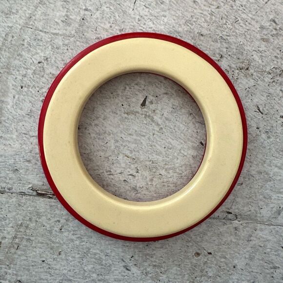 Bundle Of 2 1960d Mod Plastic Untested Possible Bakelite Bracelets - Picture 4 of 7